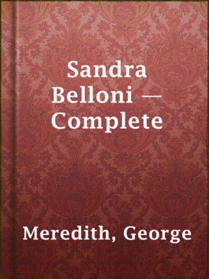 cover image of Sandra Belloni — Complete